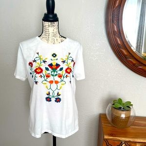 Zara Embroidered Top